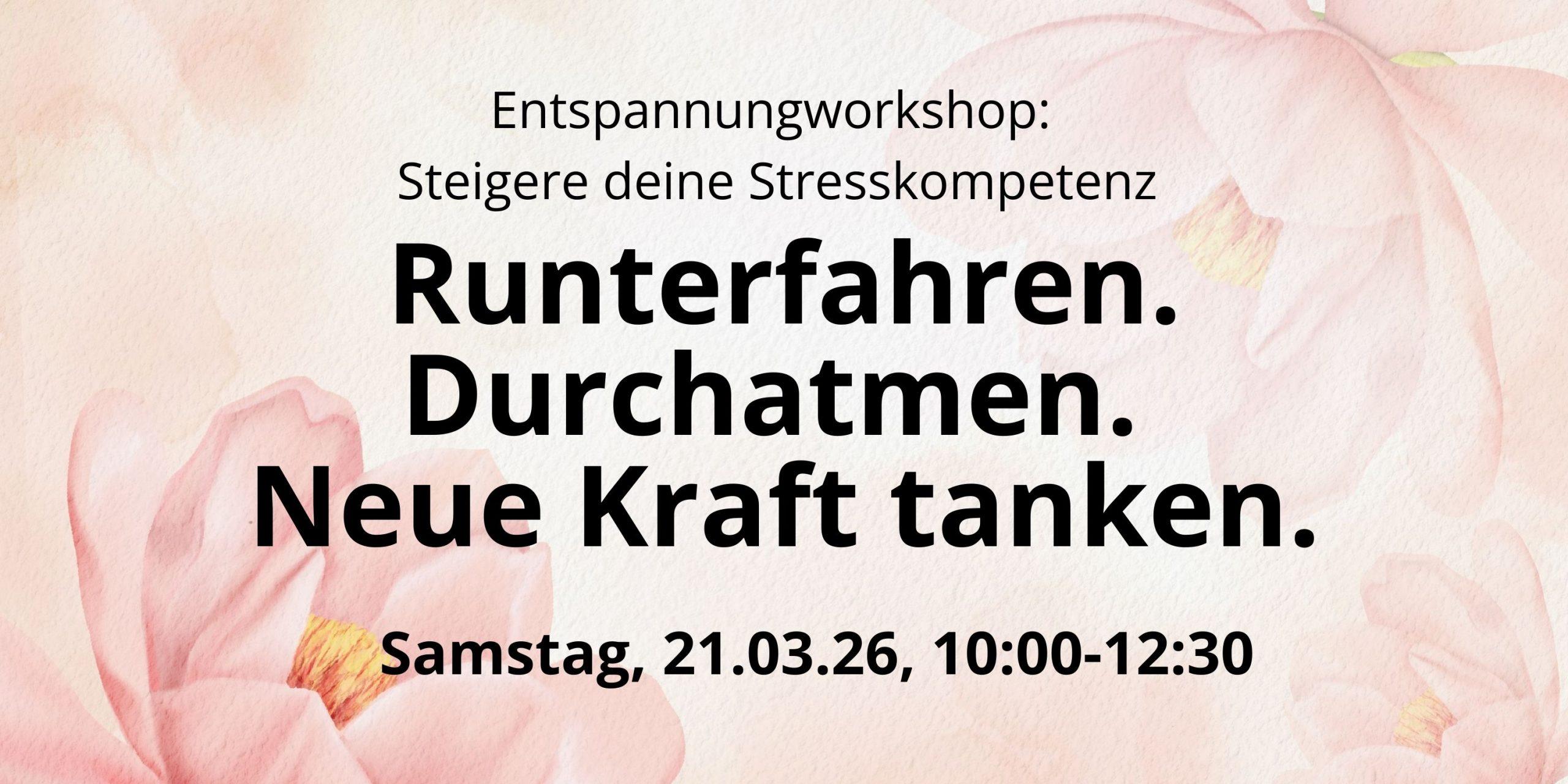 Entspannungsworkshop 1