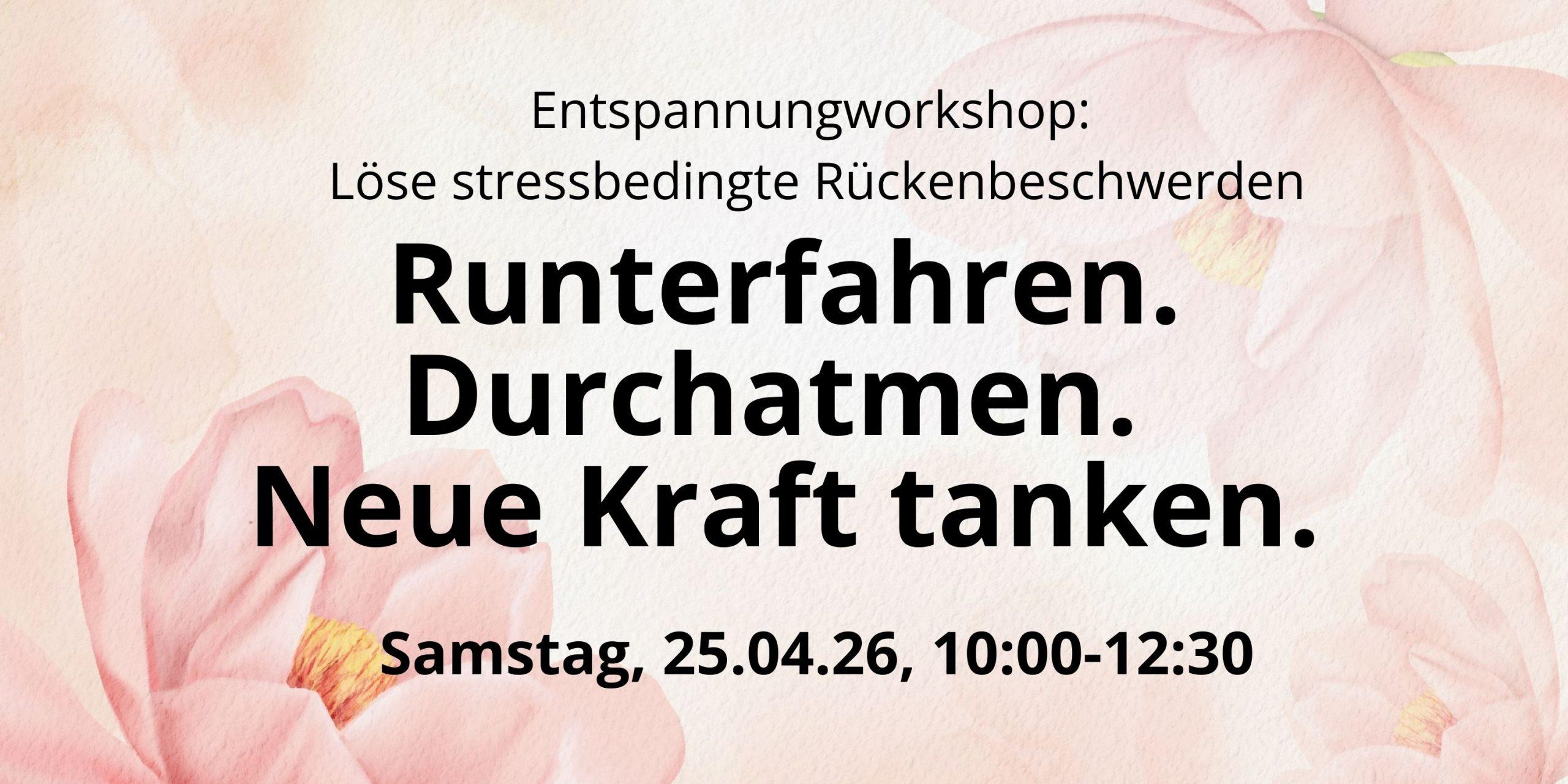 Entspannungsworkshop 1