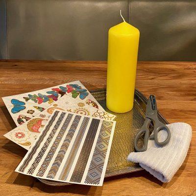 DIY Kerzen schön dekorieren