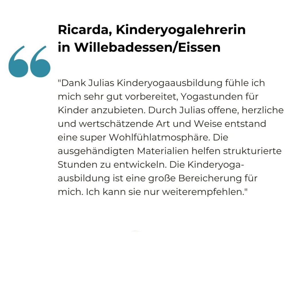 Kinderyoga Rezension Ricarda