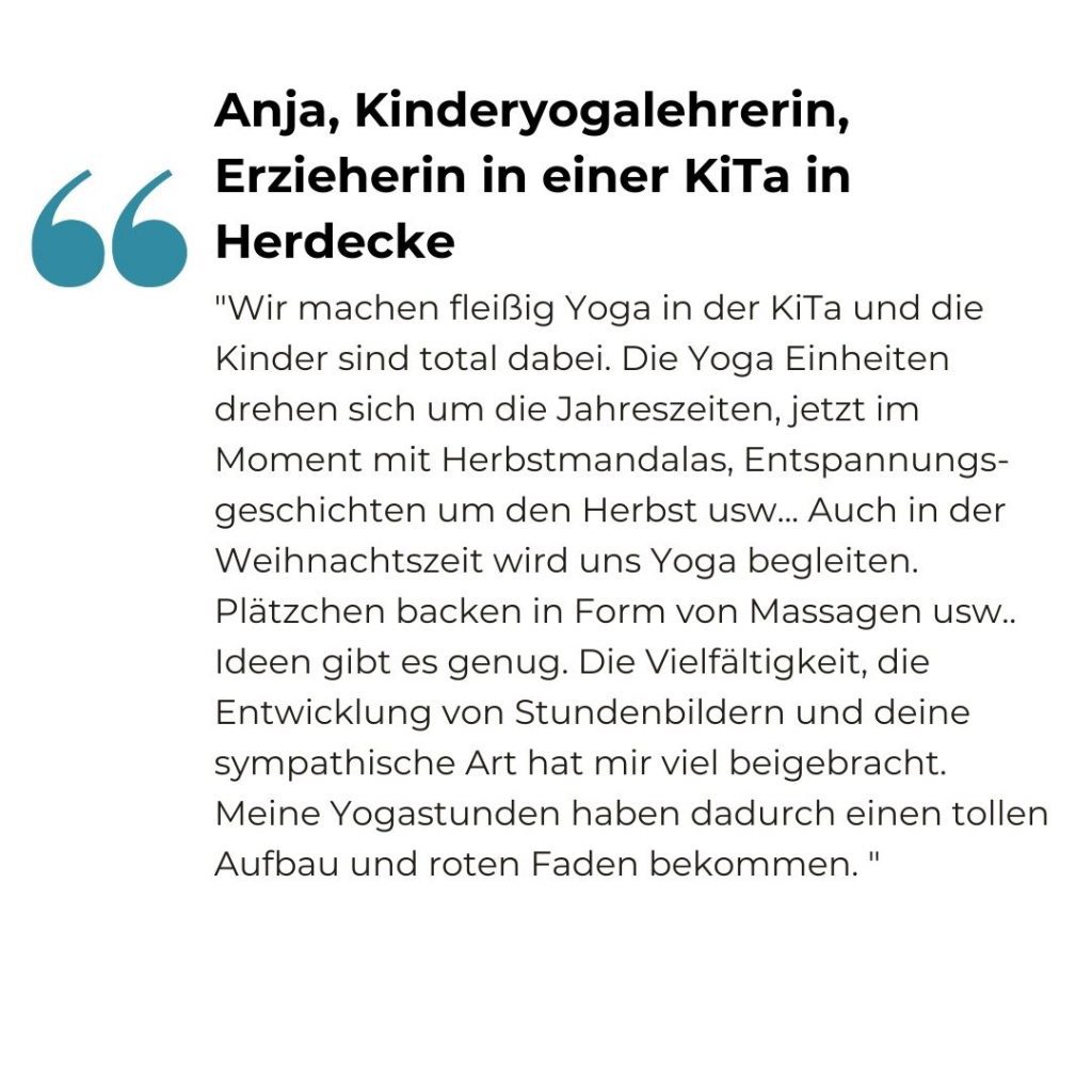 Kinderyoga Rezension Anja