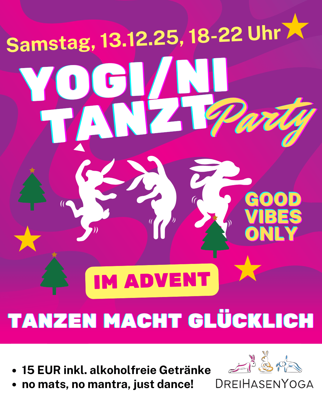 Yogi(ni) tanzt Party (im Advent)