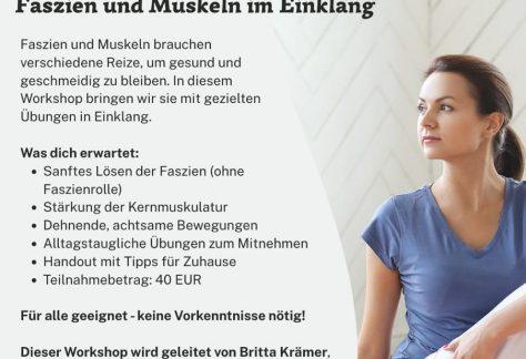 Faszien und Muskeln in Einklang