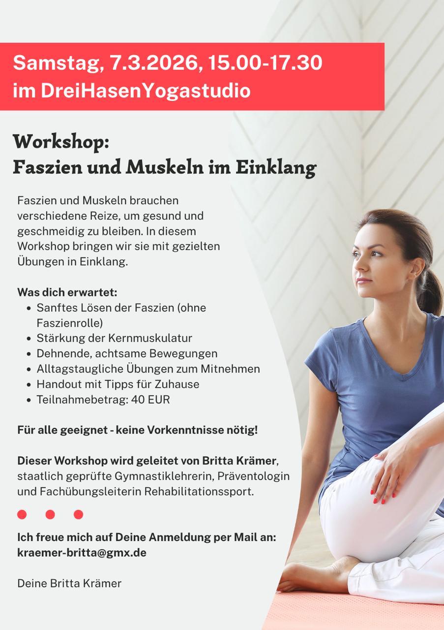 Faszien und Muskeln in Einklang