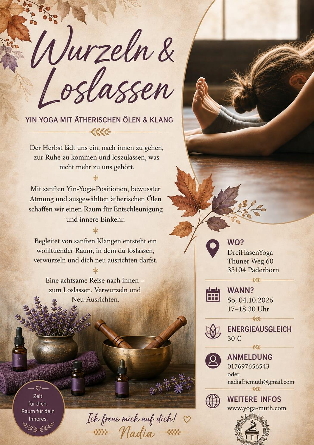 Yin Yoga ätherische Öle und Klang